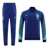 Men's Brazil 2 Piece Set Soccer Tracksuit 2023/24 Navy - soccerdiveshop