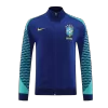 Men's Brazil 2 Piece Set Soccer Tracksuit 2023/24 Navy - soccerdiveshop