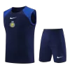 Men's Al Nassr 2 Piece Set Soccer Tracksuit 2023/24 Blue&Black - soccerdiveshop