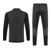 Men's Real Madrid 2 Piece Set Soccer Tracksuit 2023/24 Black - soccerdiveshop