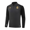 Men's Real Madrid 2 Piece Set Soccer Tracksuit 2023/24 Black - soccerdiveshop