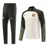 Men's Barcelona 2 Piece Set Soccer Tracksuit 2023/24 Cream - soccerdiveshop