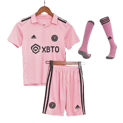 Kid's Inter Miami CF Whole Kits Custom Home Soccer Kit 2022 - soccerdiveshop