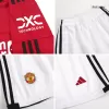 Kid's Manchester United Custom Home Soccer Kits Long Sleeve 2023/24 - soccerdiveshop