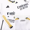 Kid's Real Madrid Custom Home Soccer Kits Long Sleeve 2023/24 - soccerdiveshop