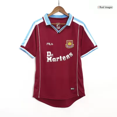 West Ham United Jersey Custom Home Soccer Jersey 1999/01 - soccerdiveshop