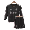 Kid's Inter Miami CF Custom Away Soccer Kits Long Sleeve 2023/24 - soccerdiveshop