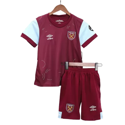 Kid's West Ham United Soccer Jersey Kit Home Soccer 2023/24 - soccerdiveshop