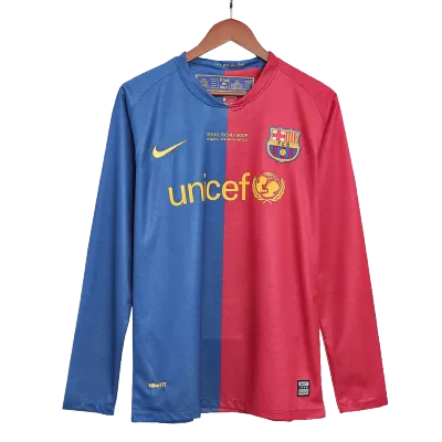 Barcelona Jersey Custom Home Soccer Jersey 2008/09 - soccerdiveshop