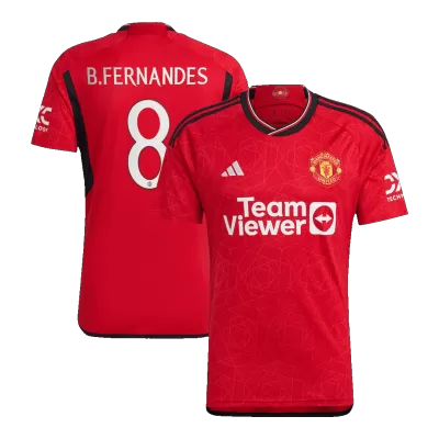 Manchester United Jersey Custom B.FERNANDES #8 Soccer Jersey Home 2023/24 - soccerdiveshop