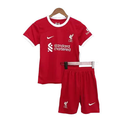 Kid's Liverpool Jersey Custom Home Soccer Soccer Kits 2023/24 - soccerdiveshop