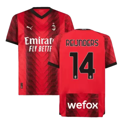 AC Milan Jersey Custom REIJNDERS #14 Soccer Jersey Home 2023/24 - soccerdiveshop