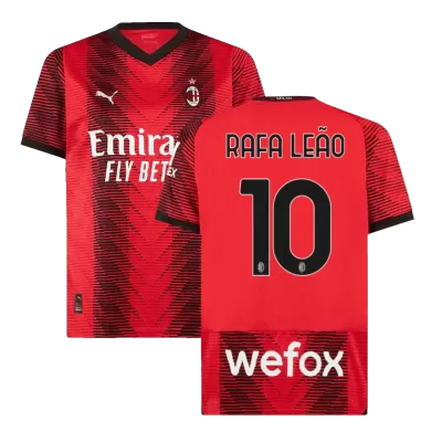 AC Milan Jersey Custom RAFA LEÃO #10 Soccer Jersey Home 2023/24 - soccerdiveshop