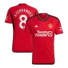 Manchester United Jersey Custom B.FERNANDES #8 Soccer Jersey Home 2023/24 - soccerdiveshop