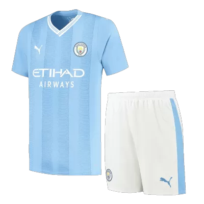 Manchester City Jersey Custom Home Soccer Jersey 2023/24 - soccerdiveshop