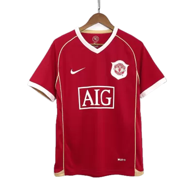 Manchester United Jersey Custom Home Soccer Jersey 2006/07 - soccerdiveshop