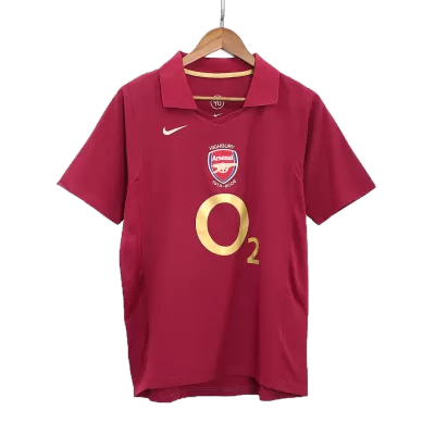 Arsenal Jersey Custom Home Soccer Jersey 2005/06 - soccerdiveshop