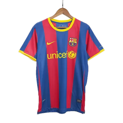 Barcelona Jersey Custom Home Soccer Jersey 2010/11 - soccerdiveshop