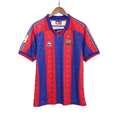 Barcelona Jersey Custom Home Soccer Jersey 1996/97 - soccerdiveshop