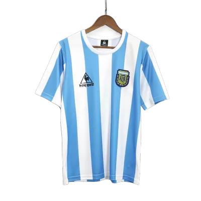 Argentina Jersey Custom Home Soccer Jersey 1986 - soccerdiveshop