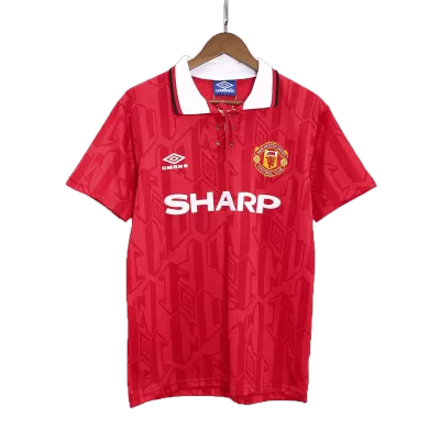 Manchester United Jersey Custom Home Soccer Jersey 1992/94 - soccerdiveshop