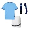 Manchester City Home Kids Soccer Jerseys Full Kit 2024/25 - soccerdiveshop