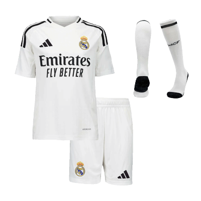 Real Madrid Home Kids Soccer Jerseys Full Kit - soccerdiveshop